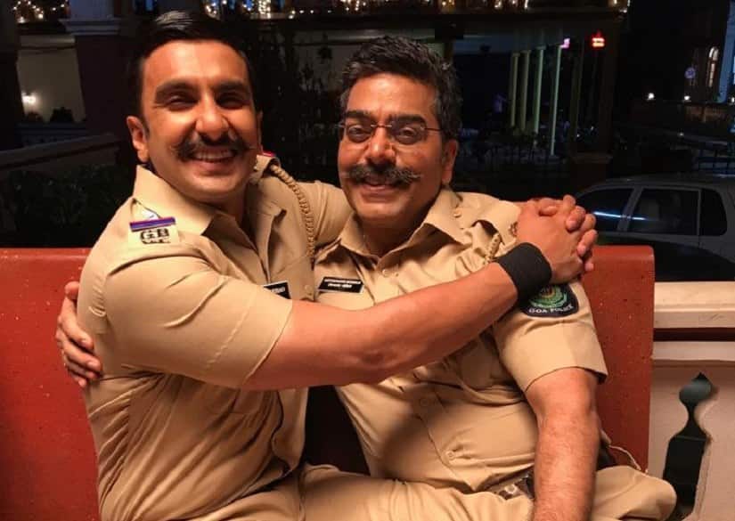 Rana with Simmba co-star Ranveer Singh. Image via Twitter