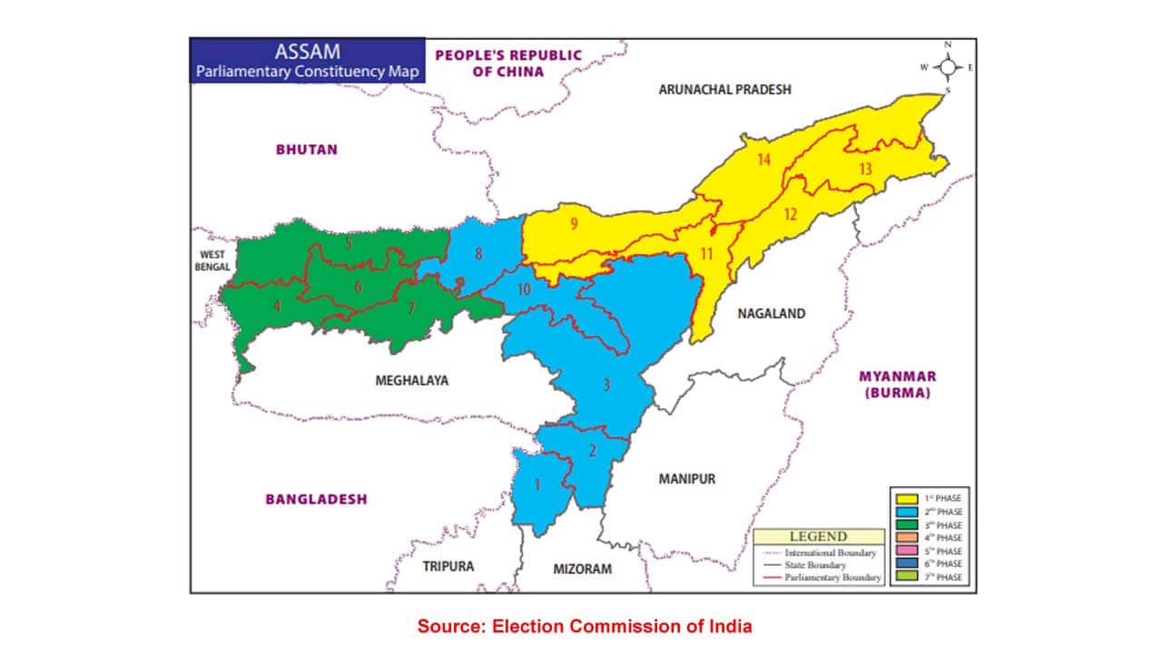 Lok Sabha Election 2019, Assam profile Dibrugarh, Gauhati, Tezpur key