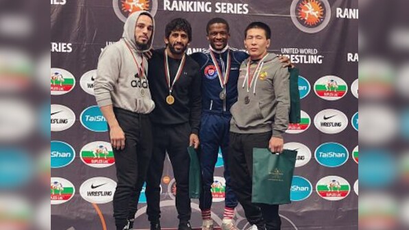 Wrestler Bajrang Punia clinches gold medal in Bulgaria; Vinesh Phogat wins silver after losing in final