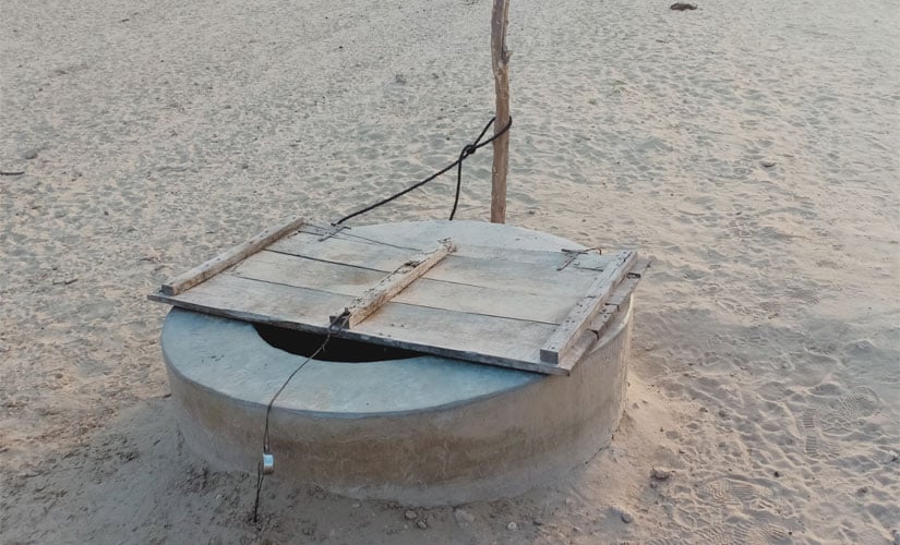 A locked well in Barmer is a testimony to the serious water crisis in the situation. Mukesh Mathrani/101Reporters
