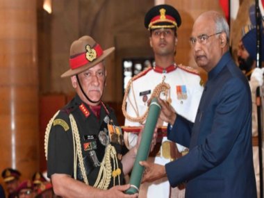Army chief General Bipin Rawat receives Param Vishisht Seva Medal from Ram Nath Kovind; 2 CRPF jawans get Kirti Chakra Army chief General Bipin Rawat receives Param Vishisht Seva Medal from Ram Nath Kovind; 2 CRPF jawans get Kirti Chakra