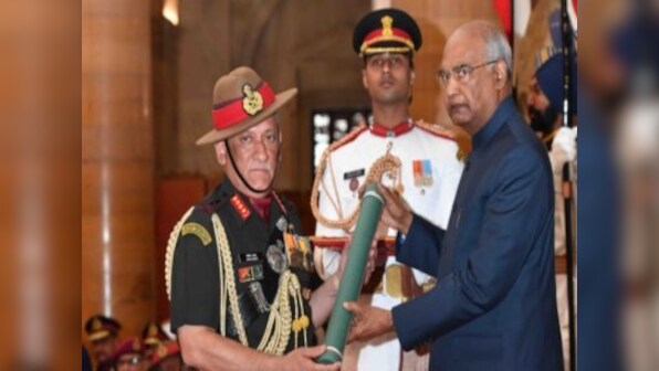 Army chief General Bipin Rawat receives Param Vishisht Seva Medal from Ram Nath Kovind; 2 CRPF jawans get Kirti Chakra