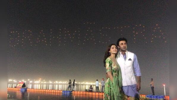 Alia Bhatt, Ranbir Kapoor, Ayan Mukerji attend Brahmastra logo launch at Kumbh Mela in Prayagraj