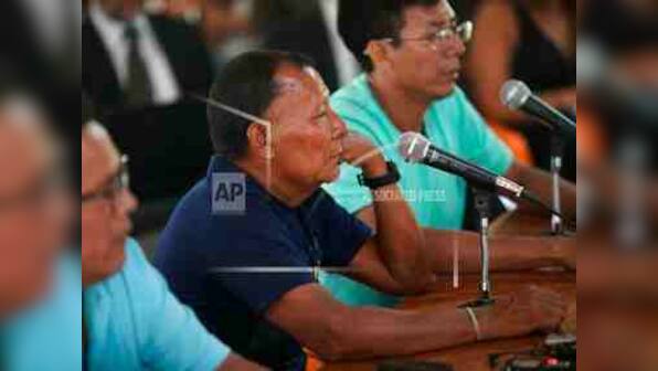Amazon tribesman Bare Bornaldo Waimiri says his father, mother, sister and brother were killed by Brazil Army at historic hearing