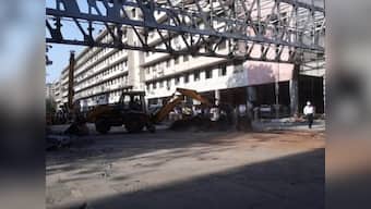 BMC dismantles CSMT foot overbridge which collapsed; will install pedestrian signal, zebra crossing in its place