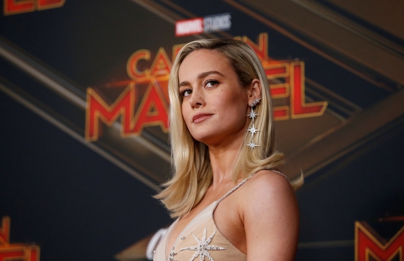 Brie Larson on Captain Marvels box crossing <img class=