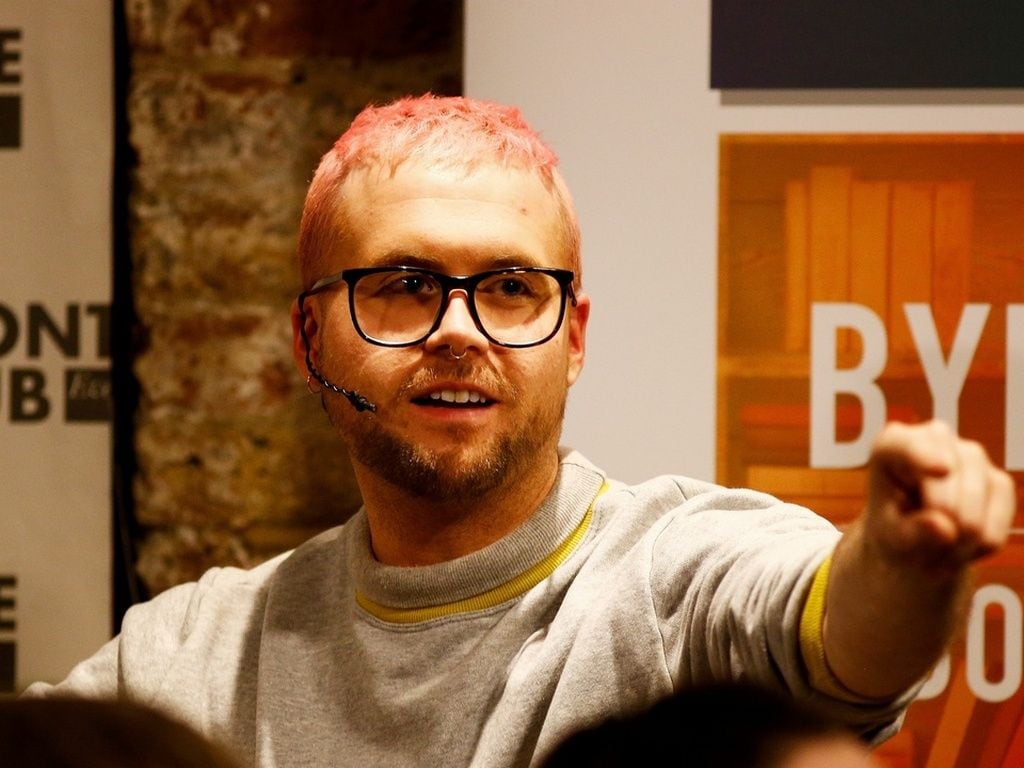 Christopher Wylie, a whistleblower who formerly worked with Cambridge Analytica, the consulting firm that is said to have harvested private information from more than 50 million Facebook users, speaks at the Frontline Club in London, Britain, March 20, 2018. REUTERS/Henry Nicholls - RC18817531B0