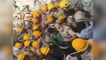 WATCH: After being trapped for over 60 hours, man rescued out of Dharwad collapse site in Karnataka