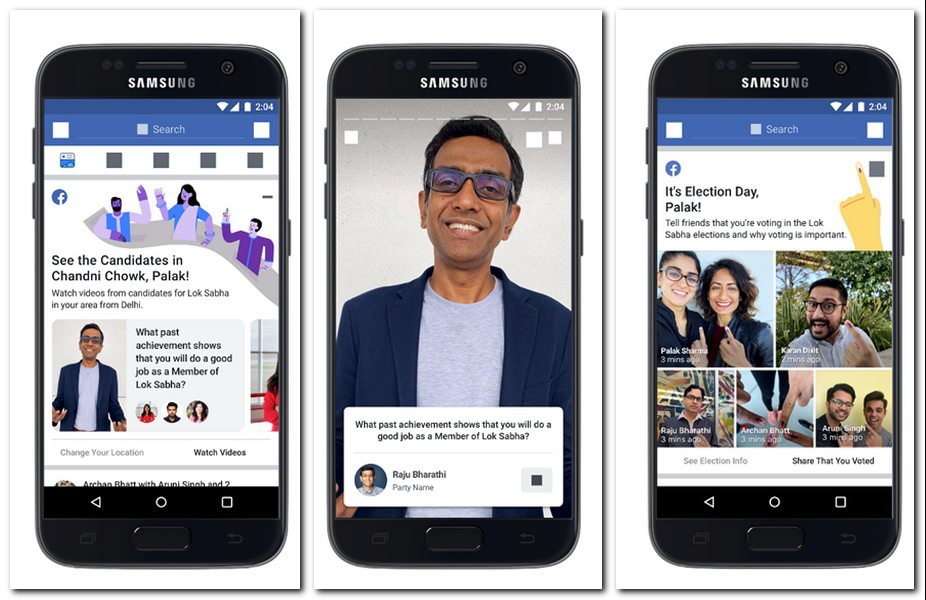 Facebook's so far announced two new tools to boost engagement before elections. Image: Facebook India