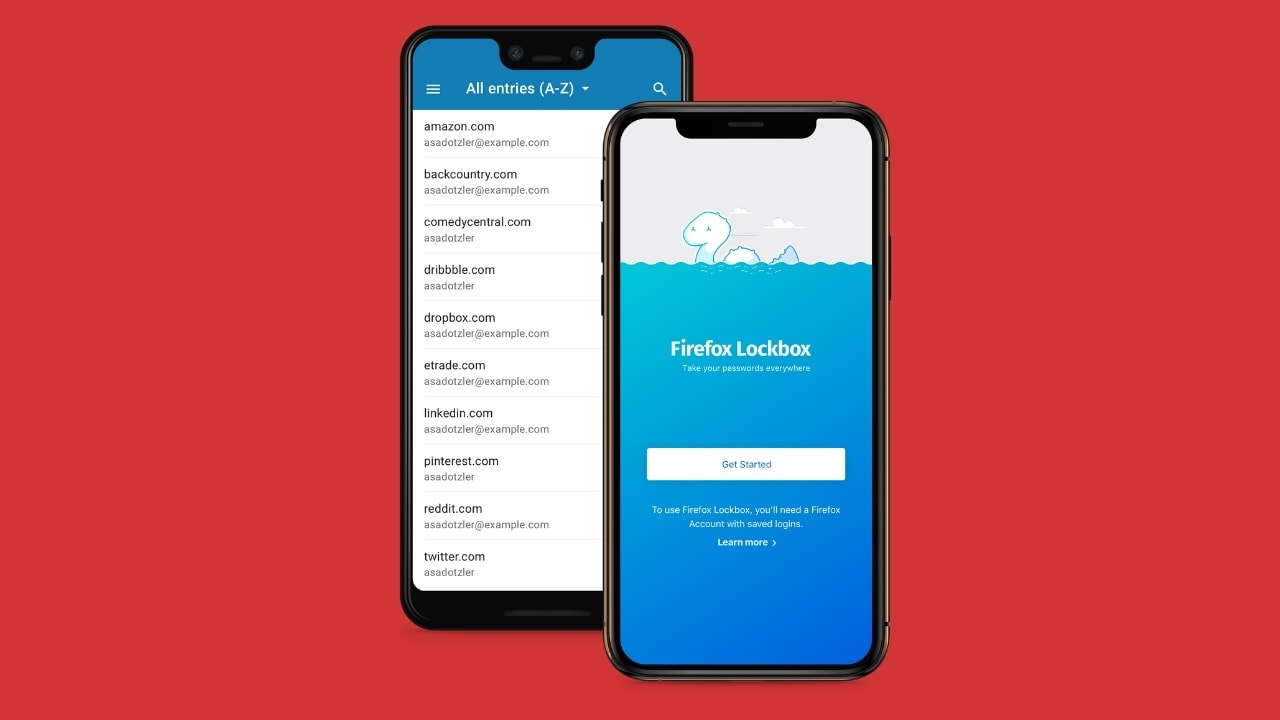 Firefox Lockbox password manager is now available for Android devices. Image: Mozilla