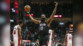 NBA: James Harden shines again as Rockets overcome 21-point third-quarter deficit to beat Heat; 76ers edge past Thunder