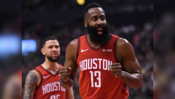 NBA: Rockets beat Raptors despite poor shooting night; Celtics rout Western Conference leaders Warriors