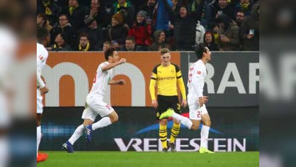 Bundesliga: Ji Dong-won nets brace as Augsburg derail Borussia Dortmund's title challenge with smash-and-grab victory