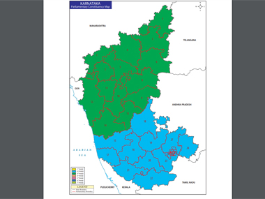 Lok Sabha Election 2019, Karnataka profile: Congress-JDS, BJP set for epic clash; Belgaum, Bangalore North, Shimoga key seats Lok Sabha Election 2019, Karnataka profile: Congress-JDS, BJP set for epic clash; Belgaum, Bangalore North, Shimoga key seats