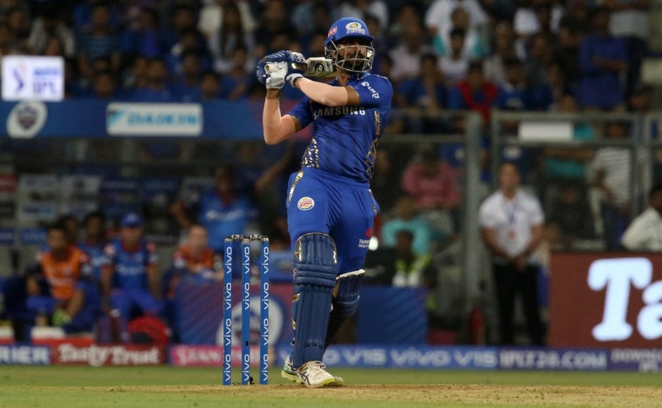 Krunal Pandya slammed 32 off 15 balls to provide some late push to MI's chase but his innings eventually proved to be ineffective as DC registered a 37-run win. Sportzpics 