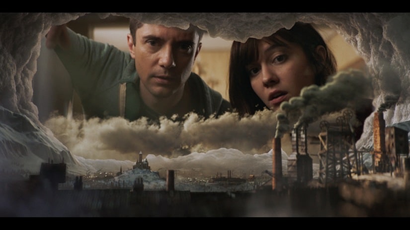 Topher Grace and Mary Elizabeth Winstead in Ice Age. Netflix