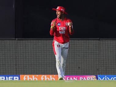 Mayank Agarwal of Kings XI Punjab takes the catch to dismiss Kieron Pollard of Mumbai Indians during match 9 of the Vivo Indian Premier League Season 12, 2019 between the Kings XI Punjab and the Mumbai Indians held at the IS Bindra Stadium, Mohali on the 30th March 2019 Photo by: Deepak Malik /SPORTZPICS for BCCI