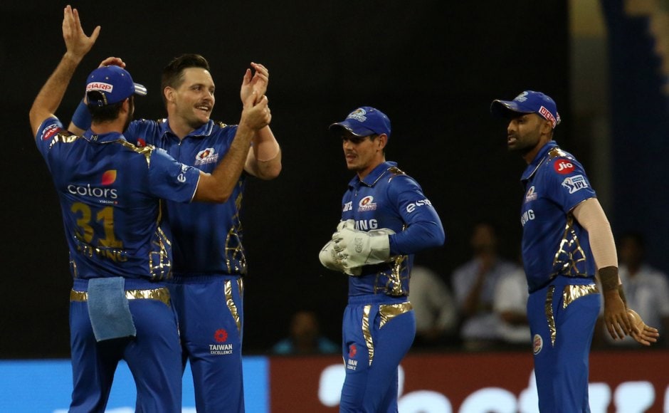 Mitchell McGlenagahan was the pick of the bowlers for MI in their opening game. The Kiwi pacer returned with figures of 40/4 in his four overs despite some brutal assault by Pant and Co. Sportzpics 