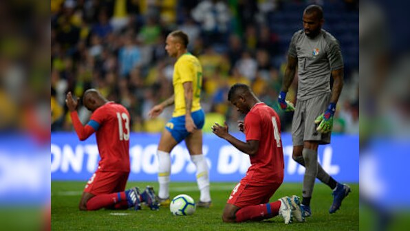 International friendlies: Brazil denied victory by determined Panama as injured talisman Neymar watches from stands