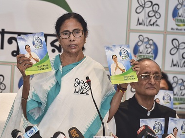Mamata Banerjee releases TMC manifesto; note ban probe, GST review, employment generation among promises Mamata Banerjee releases TMC manifesto; note ban probe, GST review, employment generation among promises