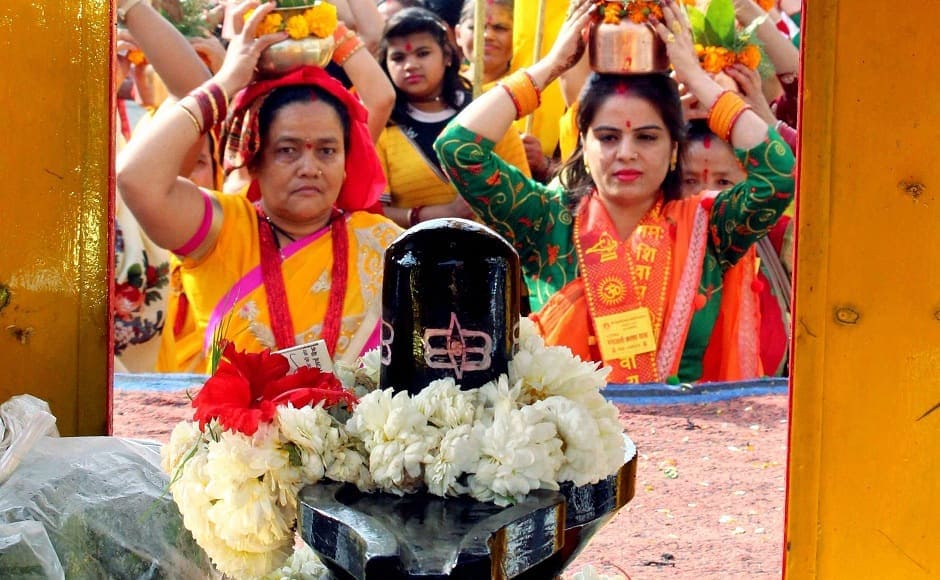 Devotees of Shri Pashupatinath Nepali Community participate in a Gangajali Kalash Yatra in Bhopal to mark Mahashivratri celebrations. PTI Devotees of Shri Pashupatinath Nepali Community participate in a Gangajali Kalash Yatra in Bhopal to mark Mahashivratri celebrations. PTI