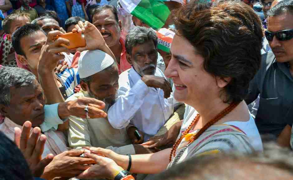 The Congress leader meets party supporters during her visit to former prime minister Lal Bahadur Shastri's memorial at Ramnagar in Varanasi. PTI The Congress leader meets party supporters during her visit to former prime minister Lal Bahadur Shastri's memorial at Ramnagar in Varanasi. PTI