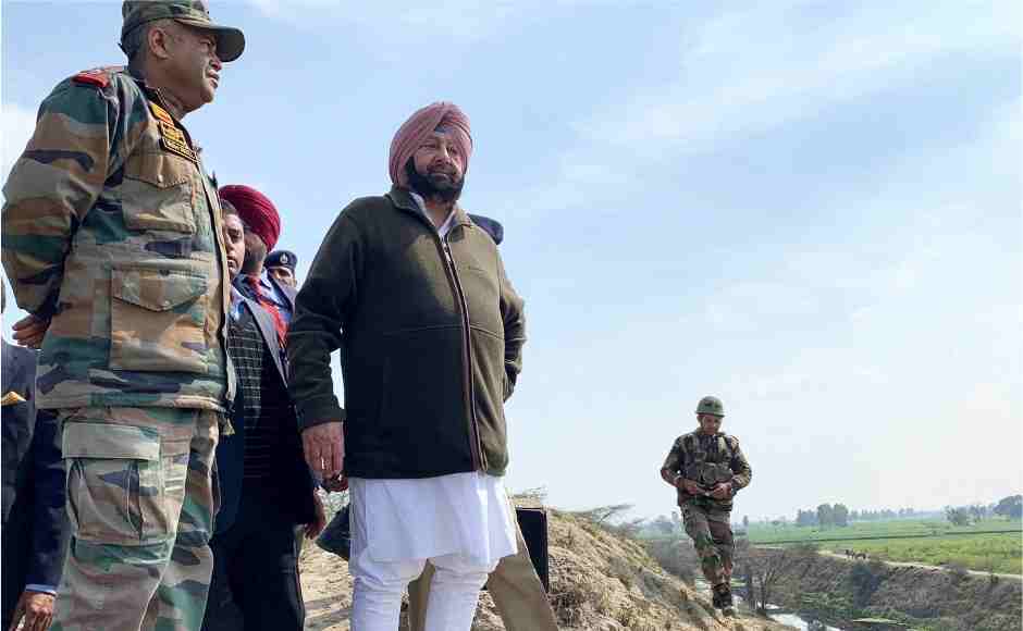 Punjab chief minister Captain Amarinder Singh visited the first line of defence at Tarn Taran Border amid escalating India-Pakistan tension. PTI Punjab chief minister Captain Amarinder Singh visited the first line of defence at Tarn Taran Border amid escalating India-Pakistan tension. PTI