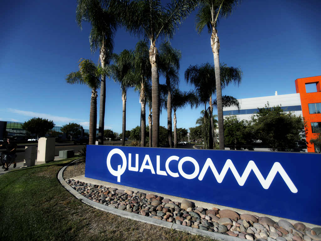 A sign on the Qualcomm campus. Reuters