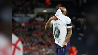 Euro 2020 qualifiers: Raheem Sterling dedicates England hattrick to deceased Crystal Palace youth player Damary Dawkins