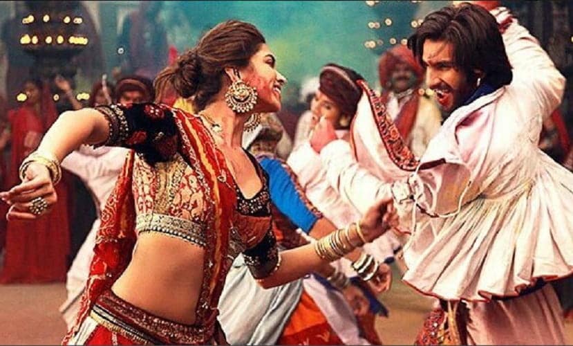 Ranveer Singh and Deepika Padukone in a still from the song. Source: Twitter