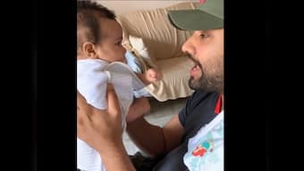 Watch: Ahead of IPL 2019, Mumbai Indians captain Rohit Sharma sings Gully Boy rap to his three-month old daughter