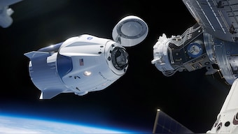 SpaceX's Crew Dragon capsule successfully docks on the International Space Station