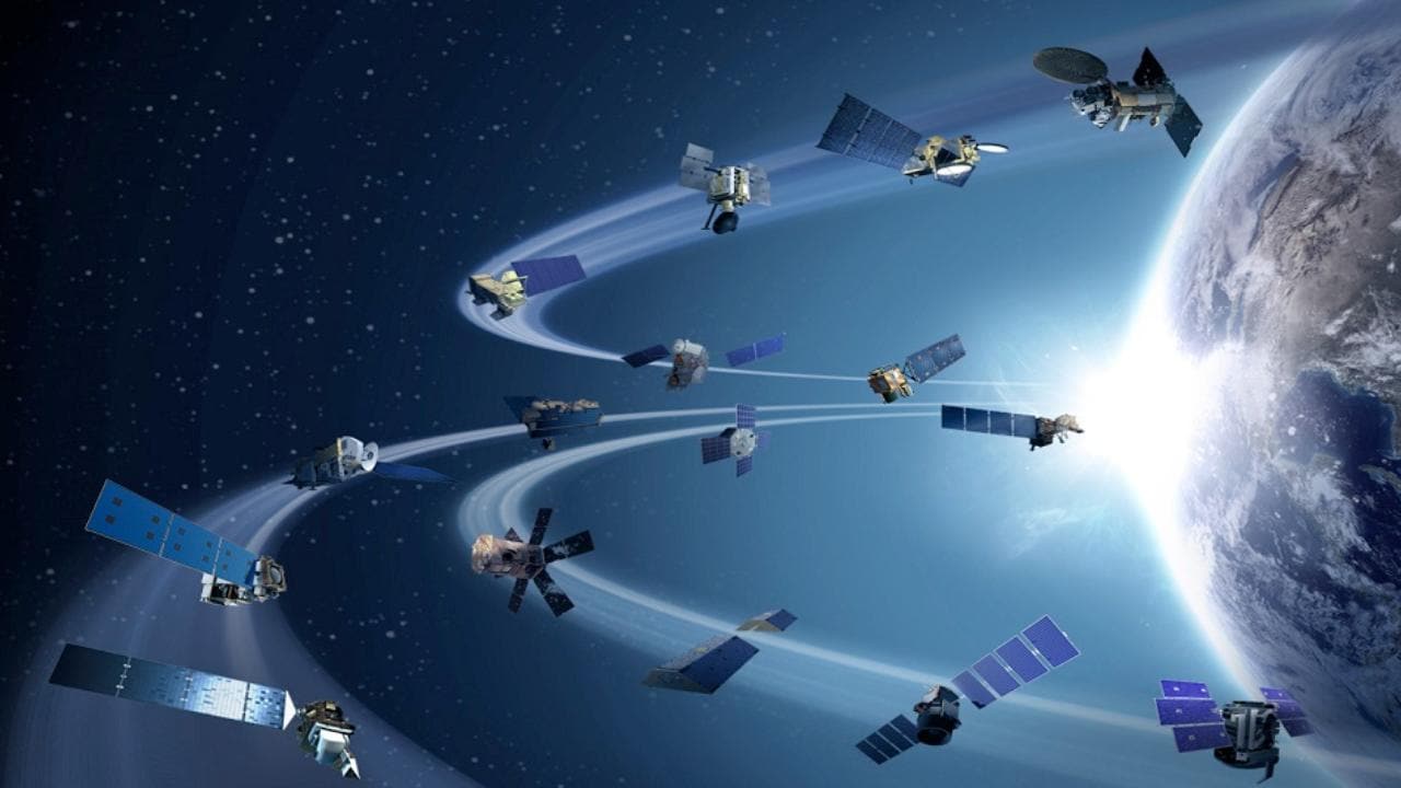 This artist's illustration depicts NASA's Earth-observing satellite fleet. Image: Jenny Mottar/NASA