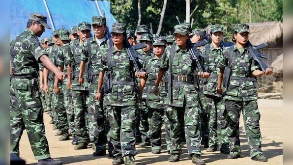 Firing incidents take place between militants and Assam Rifles in Arunachal Pradesh, Nagaland; one officer hurt