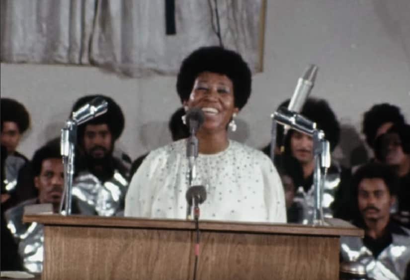 Aretha Franklin performs ‘Amazing Grace’ in the trailer of upcoming documentary. Screenshot from YouTube