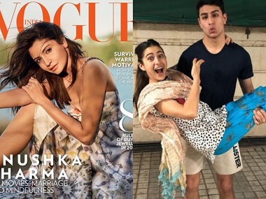 Anushka Sharma on Vogue cover; Sara Ali Khan wishes brother Ibrahim on birthday: Social Media Stalkers' Guide Anushka Sharma on Vogue cover; Sara Ali Khan wishes brother Ibrahim on birthday: Social Media Stalkers' Guide