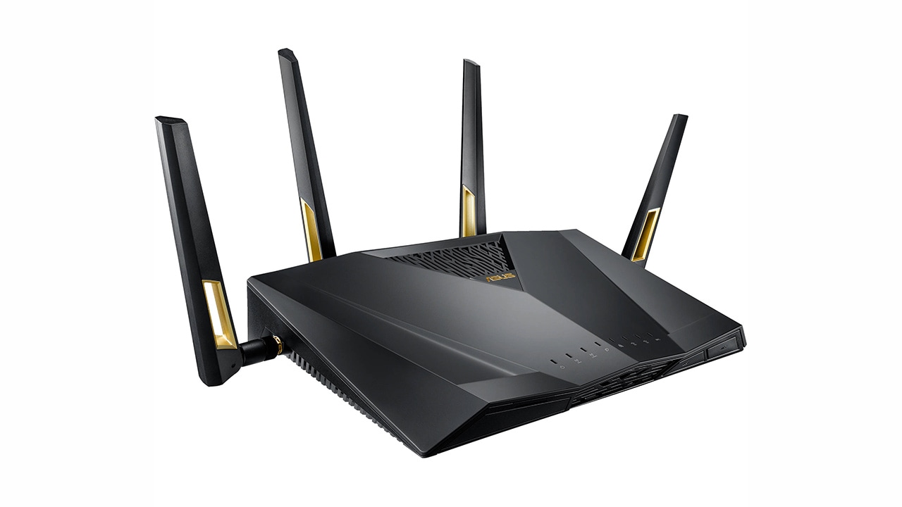 There are eight LAN ports on the ASUS RT AX88U wireless router.