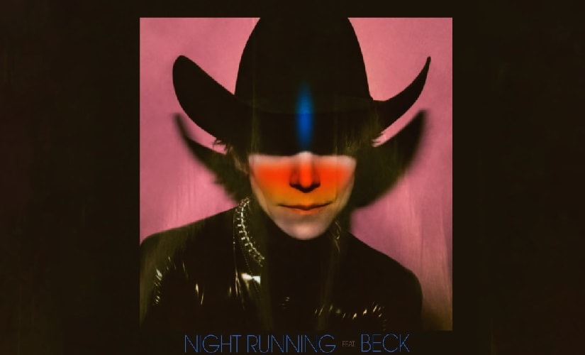 Covert art of Cage the Elephant and Beck's single 'Night Running'. Screenshot from YouTube