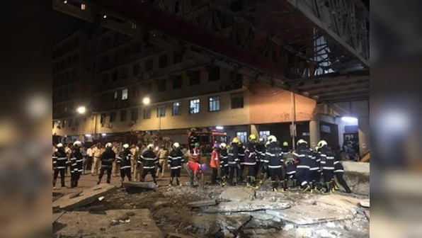 Six dead, 31 injured as foot overbridge collapses near CSMT railway station in south Mumbai