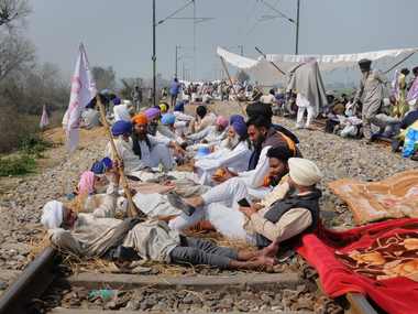 8 trains cancelled, 24 diverted as farmers block Amritsar-Delhi line; loan waiver, payment of sugarcane crop among key demands 8 trains cancelled, 24 diverted as farmers block Amritsar-Delhi line; loan waiver, payment of sugarcane crop among key demands