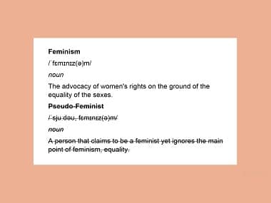 The 'pseudo'-feminism problem: Why people are compelled to brand others as fake and turn ideology into a skill