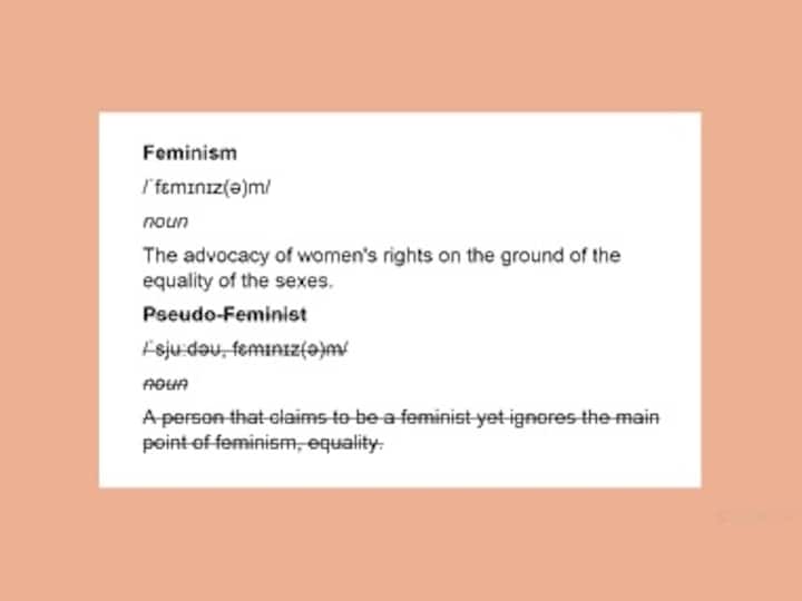 The 'pseudo'-feminism problem: Why people are compelled to brand others as fake and turn ideology into a skill