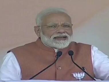 Narendra Modi speaks in Meeru on Thursday. ANI