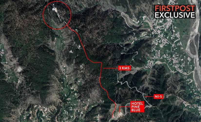 The JeM training camp in Balakot is 3 kms from Hotel Blue Pine on the Jaba-Bisian Road