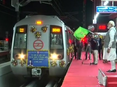 Narendra Modi inaugurates Delhi Metro's Red Line extension to Ghaziabad, passenger services to start from Saturday Narendra Modi inaugurates Delhi Metro's Red Line extension to Ghaziabad, passenger services to start from Saturday