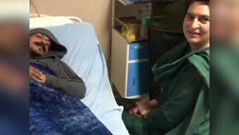 Priyanka Gandhi meets Bhim Army chief Chandrashekhar Azad at hospital, day after his detention over MCC violation