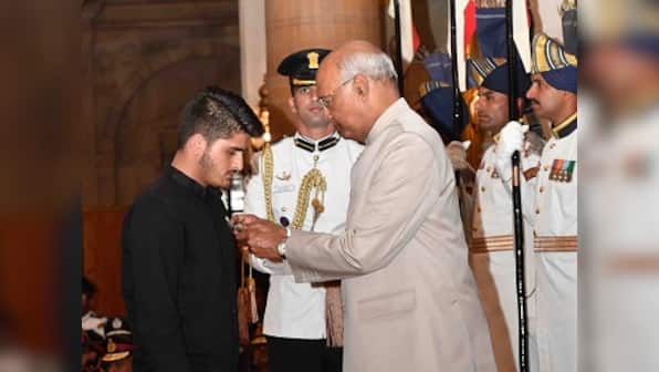 Teen conferred Shaurya Chakra for fighting militants who attacked his house in Jammu and Kashmir's Shopian