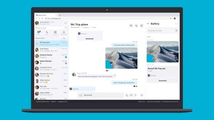 Skype for Web refreshed with new features like HD video calling, call record, more