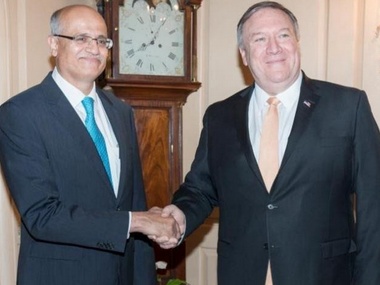 Secretary of State Michael Pompeo reaffirms US support to India in anti-terrorism fight in meeting with Foreign Secretary Vijay Gokhale Secretary of State Michael Pompeo reaffirms US support to India in anti-terrorism fight in meeting with Foreign Secretary Vijay Gokhale