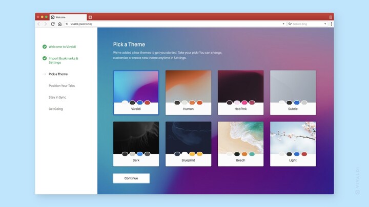 Vivaldi 2.4 browser supports editable buttons, multiple profiles and an in-built calculator